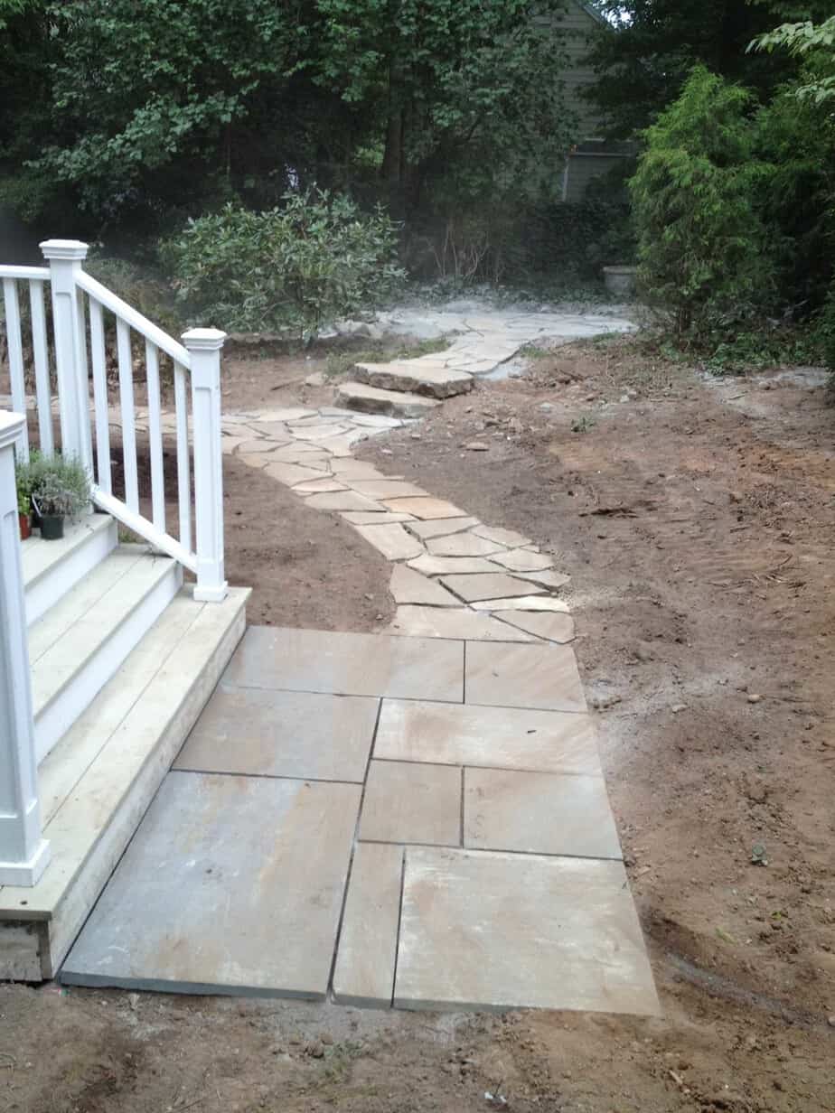 Residential Landscape Cleanup and New Stone Walks
