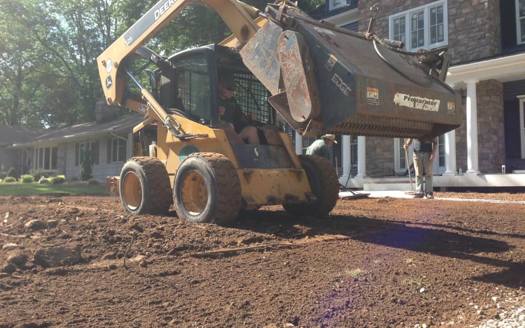 New Construction – Grading, Driveway, Walk, Lawn – Florham Park, NJ